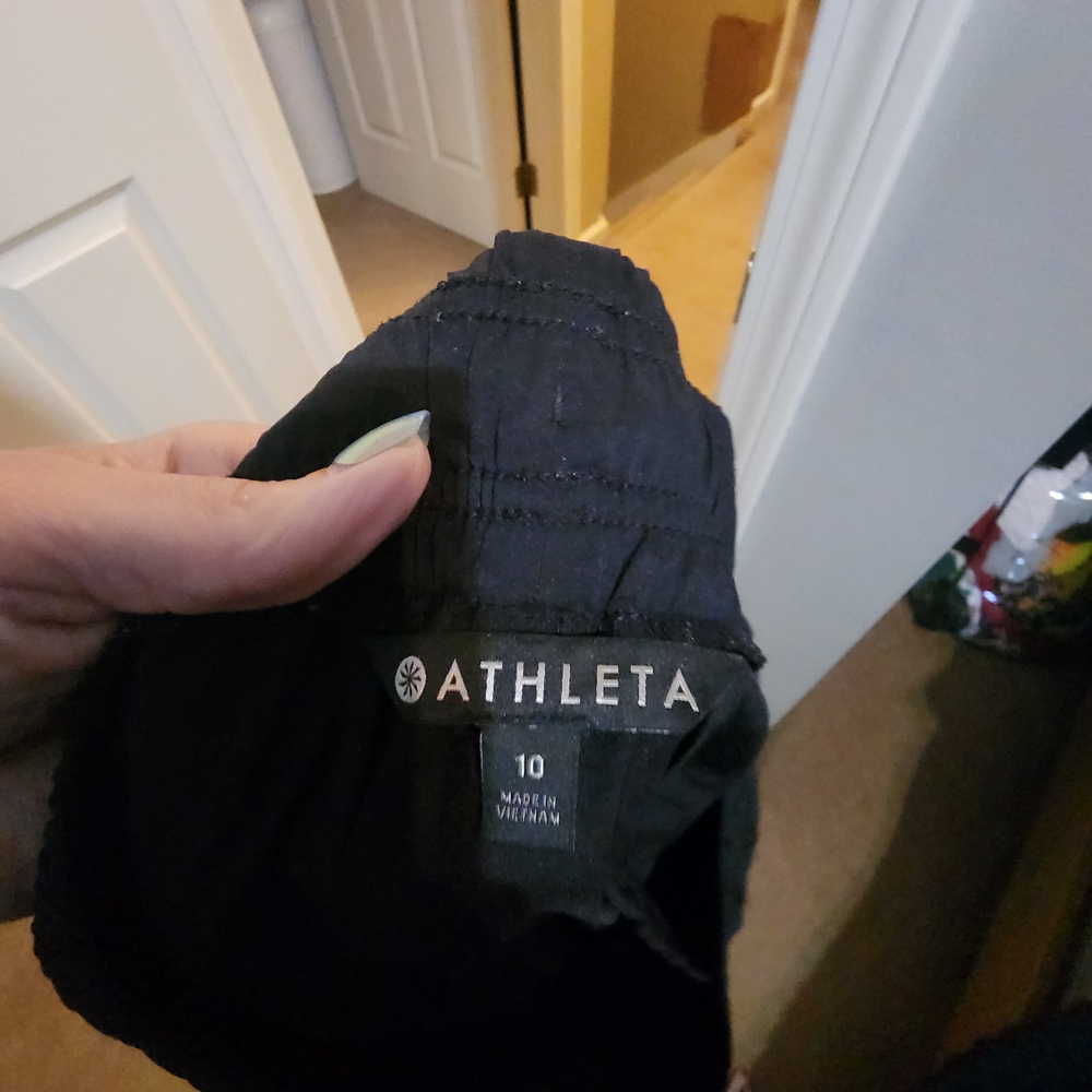 Athleta Black Track Pants - Picture 3 of 3